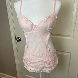 Victoria's Secret Sexy Little Things Pink Lace Lingerie Set